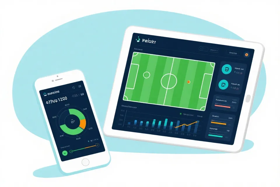 移动端赛事数据与赛程示意图